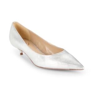 SAM EDELMAN Franci Textured Metallic Pumps Size 6.5